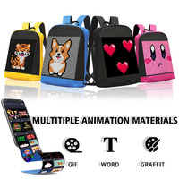Mochila Deportiva LED con Control por Aplicación a Todo Color, Mochila LED Promocional con Pantalla LED Dinámica, Mochila 3D Inteligente con LED