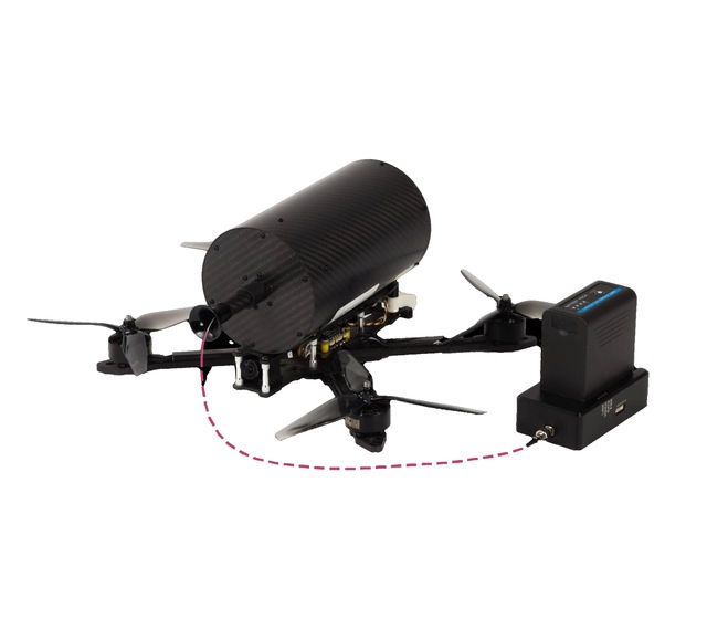 FPV Carbon Fiber Optic Module Version 4.0 Ground End SKY End Drone Flight Distance 3-20km Plastic Underwater Exploration Battery