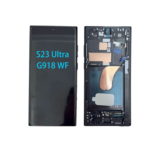 Mobile Phone Lcd for samsung galaxy S23 ultra Lcd Screen for samsung S23 ultra Screen Replacement for G918 With Frame