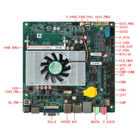 I3 3217U I3 3227U CPU Core I5 I7, opsional mendukung Linux RS485 Mini Itx industri PC Motherboard