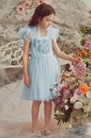 Robe Tutu TUTULAND pour Filles 100% Coton Imprimée Perles Paillettes Scintillantes Superposée Importée Demoiselle d'honneur Mariage Anniversaire