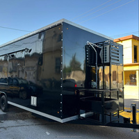 Camion de restauration entièrement équipé aux normes américaines, stand alimentaire mobile, remorque de restauration mobile pour franchise de restauration avec cuisine complète.