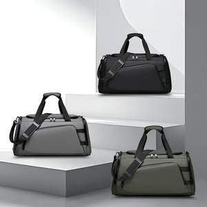 حقيبة دفل رجالية أنيقة مقاومة للماء للسفر، حقيبة رياضية محمولة متعددة الوظائف للتخزين وللتمرين، يمكن حملها على الكتف - Product Image 4