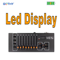Contrôleur DMX Gothylight à piles 40 canaux, rechargeable USB-C, 5 programmes x 50 pas, programmation facile, portée 50 m, en métal