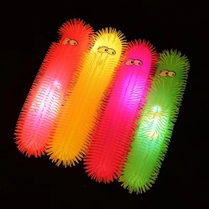 <b>Large</b> 50CM Sparkling Ball Glowing Caterpillar Elastic Glowing Caterpillar <b>Soft</b> Rubber <b>Toy</b> - Product Image 6