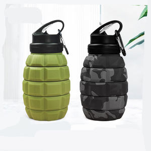 Barato al por mayor logotipo personalizado Bpa libre <span class=keywords><strong>Granada</strong></span> 580ml plegable botella de beber fabricación con tapa - Product Image 1