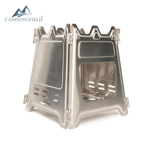 Réchaud pliant en acier inoxydable pour le camping, la randonnée, la cuisine en plein air, le backpacking, réchaud pliant en métal - Product Image 1