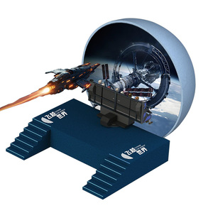 Expérience de cinéma volant en réalité virtuelle, théâtre volant 3D à détection de mouvement, équipement de parc d'attractions intérieur, matériau en fibre de verre - Product Image 1