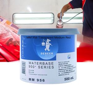 Pintura Basecoat al Agua Avanzada de Alta Resistencia 500ml Rojo Transparente para Reparación y Repintado de Carrocerías de Automóviles, Secado Rápido, Recubrimiento Líquido de Alta Calidad - Product Image 5