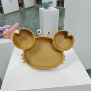 Plaques d'aspiration pour bébés et tout-petits-100% silicone, vaisselle reste en place, conception divisée pour les <span class=keywords><strong>mangeurs</strong></span> difficiles - Product Image 2