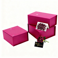 Boîte cadeau en carton rigide brun simple, personnalisée, fabriquée à la main, avec fermeture magnétique, vente en gros d'usine