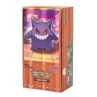 Kotak Hadiah Bertema Pokémon Gengar Set TCG Cina Sederhana Dengan Kartu Eksklusif Dan Aksesori Koleksi Untuk Penggemar Tipe Hantu
