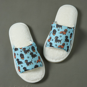 Pantoufles de dessin animé <span class=keywords><strong>pour</strong></span> femmes Pantoufles d'intérieur à semelle EVA imprimé <span class=keywords><strong>chien</strong></span> <span class=keywords><strong>pour</strong></span> <span class=keywords><strong>plancher</strong></span> en bois - Product Image 6
