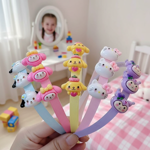 Tending fatto a mano moda orecchie da gatto cravatte per capelli per bambini accessori per capelli turbante vendita all'ingrosso - Product Image 3