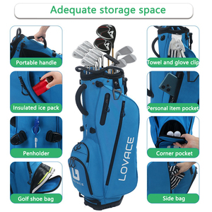 Professional 14 Way <strong>Golf</strong> Stand <strong>Bag</strong> Lightweight Waterproof Polyester with Quick Release <strong>Strap</strong> for Men Women Golfers - Product Image 3