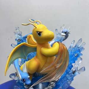 Figurine de collection Pokémon GK Dragonedite <span class=keywords><strong>Dratini</strong></span> Dragonedair Mewtwo Gen2 avec scène d'évolution lumineuse, en boîte, modèle d'exposition, ornement d'anime - Product Image 2