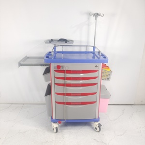 Fabrieks prijs ziekenhuis ABS medische hulpverlening draagbare noodhulpwagen mobiele ziekenhuis <span class=keywords><strong>trolley</strong></span> - Product Image 4