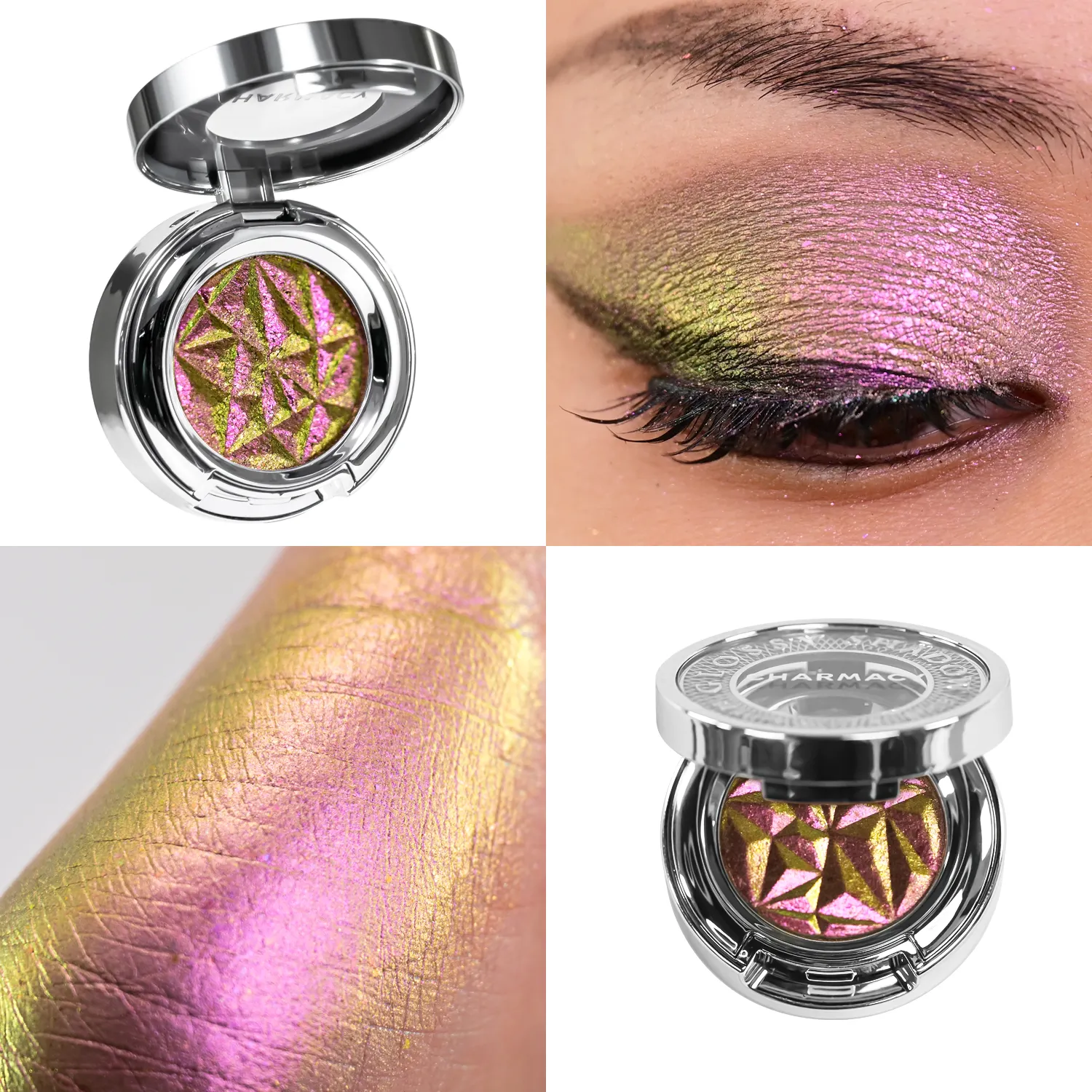 Eye Makeup Cosmetics High Pigment Vegan Multichrome Pressed Duochrome Single Chameleon Eyeshadow