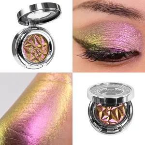 Maquillage des yeux Cosmétiques High Pigment Vegan Multichrome Pressed Duochrome Single Chameleon Eyeshadow