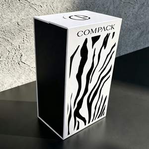 Boîte à <span class=keywords><strong>parfum</strong></span> à rabat personnalisée à motif zèbre, boîte en papier rigide noir et blanc, emballage cadeau de luxe pour cosmétiques et parfums - Product Image 2