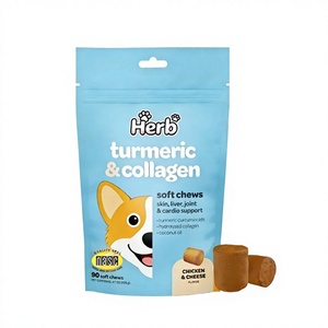 OEM ODM Friandises à mâcher souples pour chiens riches en protéines pour la santé de la peau et du pelage avec acides gras OMEGA, calcium et vitamine E 2,5 g/unité pour le soutien immunitaire - Product Image 3