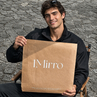 Sacs d'expédition en kraft blanc personnalisés avec logo pour l'emballage de vêtements, épaisseur 180 g/m², impression sérigraphique, emballage de colis pour boutique en ligne
