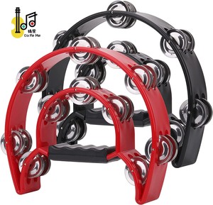 Instrumentos Musicales de Percusión Portátiles para Actividades Navideñas, Pandereta de Media Luna para Niños y Adultos, Ktv - Product Image 6