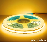 Bande lumineuse LED COB 3000K/4000K/6000K 360 LED/m 10mm 24V Basse Tension 11W IP20 pour Décoration Commerciale et Résidentielle