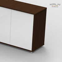 Table de conférence ronde moderne Kaln KL-T611 en placage de bois, mobilier de bureau, garantie 6 ans, couleur verte disponible
