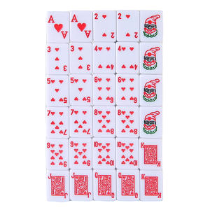Mini jeu de cartes Mahjong 24 mm, 120 cartes, vert, exportation Singapour Malaisie Amérique <span class=keywords><strong>latine</strong></span>, format de poche, <span class=keywords><strong>voyage</strong></span> - Product Image 2