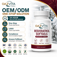 Capsules de resvératrol de marque privée OEM d'usine avec NAD + berbérine quercétine 14 en 1 supplément à base de plantes vieillissement en bonne santé