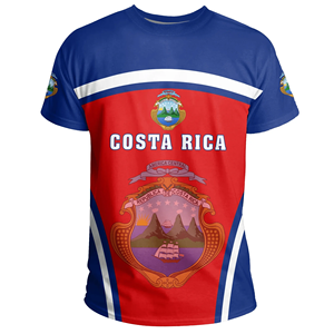 Drop Ship CostaRica <strong>Personalised</strong> Fashion Tshirt Customize CostaRica Spirit Print <strong>Top</strong> Tee Breathable Quick Dry Summer Man Clothes - Product Image 3