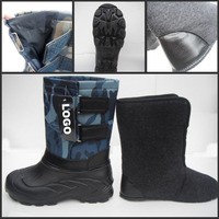 Bottes de pêche en EVA pour hommes |   Bottes d'hiver 100 % imperméables, chaudes, isolées, durables, légères, antidérapantes, mi-mollet, pour la pêche et les activités de plein air