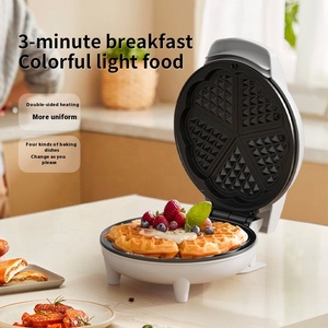 2025年家庭用オーブンミニアルミ電気ワッフルドーナツパンケーキサンドイッチメーカーフランス語操作言語 - Product Image 5