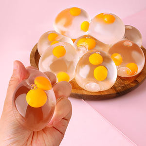 Juguete Antiestrés de <span class=keywords><strong>Huevo</strong></span> Doble Transparente de TPR, el Más Popular, con Rebotamiento Lento, Pegajoso, para Niños - Product Image 3