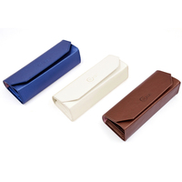 Étui à lunettes rectangulaire en PU souple personnalisable, portable, OEM ODM, impression de logo personnalisée en usine, protection pour lunettes