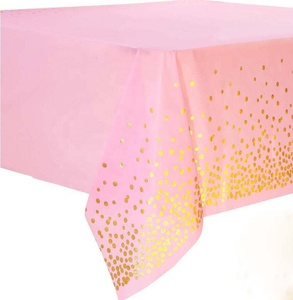 Nero Rosa <span class=keywords><strong>Blu</strong></span> Partito Usa E Getta <span class=keywords><strong>Tovaglia</strong></span> Per Il Rettangolo Tavolo Impressioni In Oro Dot Coriandoli Rettangolare Tavolo In <span class=keywords><strong>Plastica</strong></span> di Copertura - Product Image 3