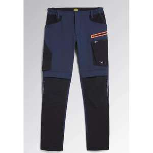 DIADORA UTILITY-702,179838-C4725/4XL Pantalones elásticos de rendimiento de material mixto Denim negro/azul PANTALÓN DE TRABAJO - Product Image 1