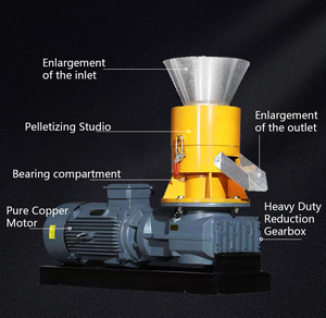 <span class=keywords><strong>Prix</strong></span> d'usine - Moulin à granulés de bois électrique STLW-200 - Machine à granulés de biomasse 11KW pour granulés de combustible de haute qualité - Product Image 2
