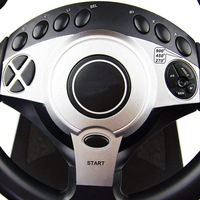 Volant de jeu rétro P4 P3 Switch X-box PC Work STEAM avec vibration Volant de course pour ordinateur
