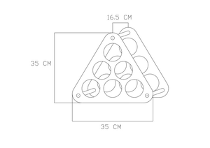 उच्च गुणवत्ता वाली लकड़ी की शराब रैक बोतल धारक देहाती त्रिकोण 6-बोतल प्रदर्शनी बार रेस्तरां होटल और घर के लिए - Product Image 5
