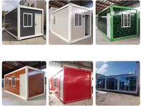 Conteneur pliable de luxe personnalisé pour la maison 20/40ft Assembler des maisons Expédition mobile en acier portable Hôtels à cadre de chambre à 4 lits