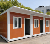 Maison conteneur mobile portable en matériau durable, logistique verte, mini-maison modulaire pliable préfabriquée pour une construction rapide