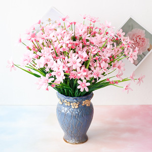 Venta al por mayor de 28 lirios artificiales en maceta para decoración floral de interiores del hogar. - Product Image 2