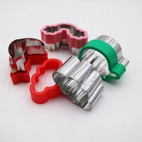 Set Pemotong Kue Logam Tema Tropis Stainless Steel 13pcs dengan Tutup Plastik