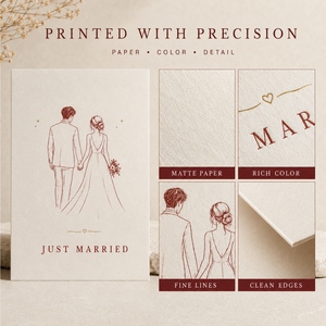 Carte d'invitation <span class=keywords><strong>de</strong></span> <span class=keywords><strong>mariage</strong></span> à motif dessiné à la main, carte plate, illustration personnalisée, finition papier pour cérémonie <span class=keywords><strong>de</strong></span> <span class=keywords><strong>mariage</strong></span> et invitation à la fête - Product Image 4
