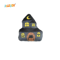 Mainan Kucing Boneka Lembut Bertema Halloween Baru Desain Hantu Buatan Famipet, Isi Catnip, Berbunyi Kresek-kresek