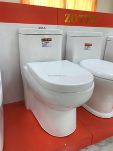Toilette de salle de bain moderne en une seule pièce à double chasse Cuvette de WC en céramique avec placard à eau <span class=keywords><strong>Commode</strong></span> sanitaire élégante - Product Image 2