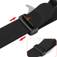 Fermoir magnétique Noir Argent 14mm 16mm 18mm 20mm 22mm Boucle de montre pliante en métal pour bracelet de montre intelligente