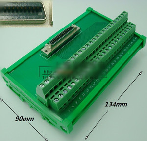 Hot Seller SCSI 50 Pins <b>Terminal</b> Block With 1m Cable Power SCSI 50pin <b>Terminal</b> Block - Product Image 3